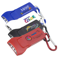 4 LED Keyholder Keylite with Carabiner Clip 